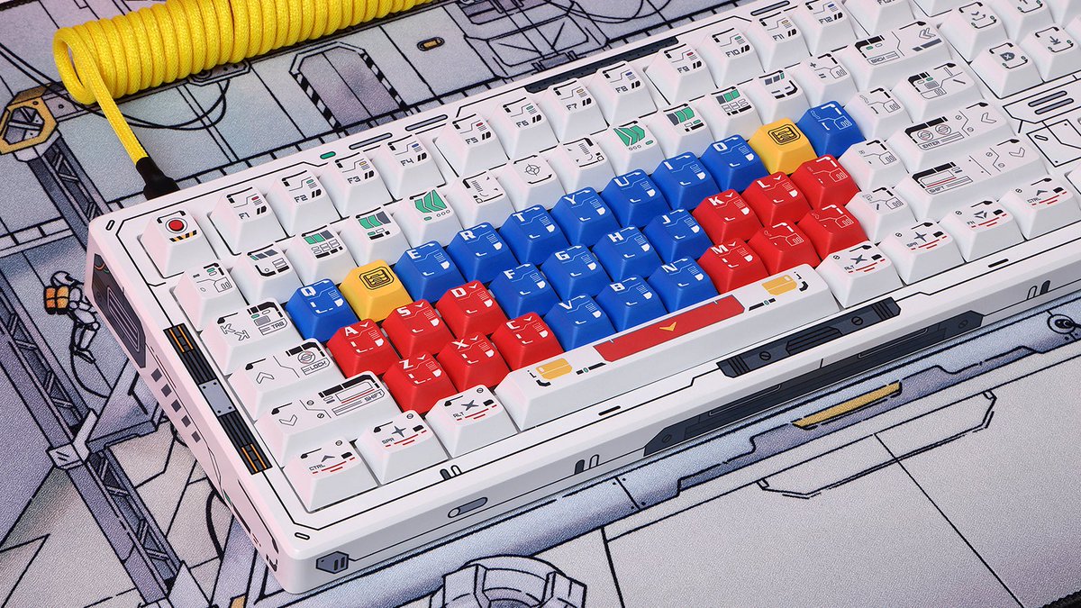 In the pantheon of giant robots, the one fans (and foes) call “White Devil” is the granddaddy of them all. In our latest DCD keycap set, we’re giving your fingertips a chance to pilot it. Meet Drop DCD White Devil, designed by ArqKeebs. drop.com/buy/drop-arqke…
