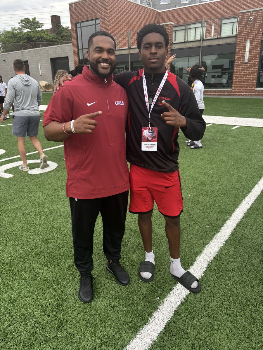 Zyaire “Boogie” Green (@zyaire1green) on Twitter photo I Had a great time visiting <a href="/Temple_FB/">Temple Football</a> Today! Amazing Environment! <a href="/Coach_AndrewP/">Andrew Pierce</a> <a href="/_CoachBaker2/">Henry Baker</a> I Had a great time visiting <a href="/Temple_FB/">Temple Football</a> Today! Amazing Environment! <a href="/Coach_AndrewP/">Andrew Pierce</a> <a href="/_CoachBaker2/">Henry Baker</a>