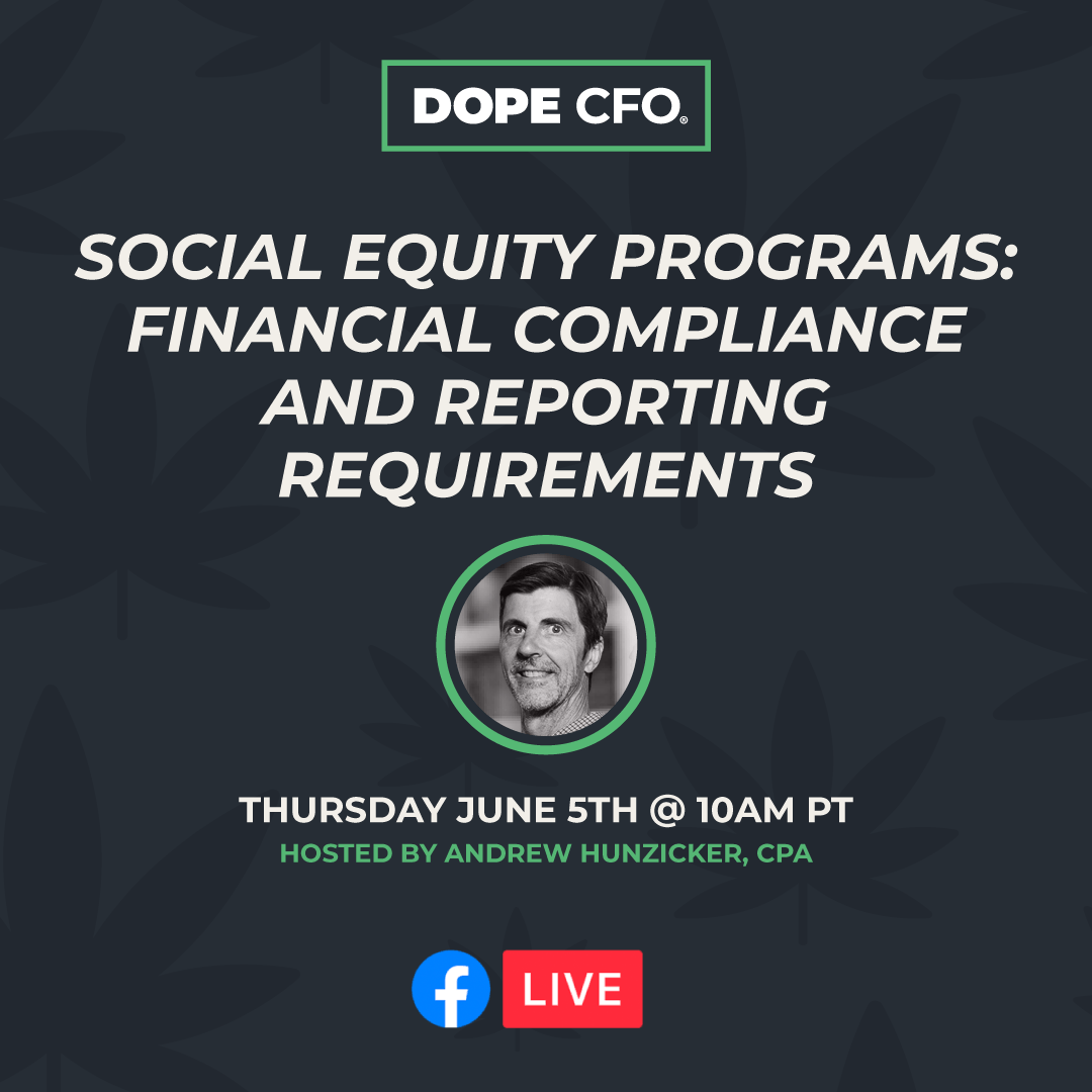 📊 Cannabis social equity compliance is tough—don’t risk your license.

Join @DOPECFO &amp; Andrew Hunzicker, CPA on June 5, 10am PT for key tips on requirements, reporting, and avoiding mistakes.

🔗 hubs.ly/Q03q2cSd0
#CannabisCompliance #DOPECFO