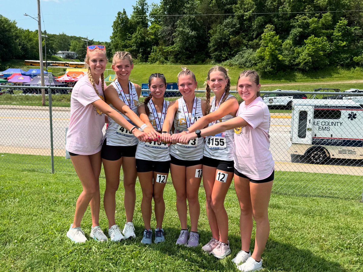 It took all six of these girls to accomplish the team’s goal.  All-State for the second consecutive year.  Lucy, Bailee, Hannah, and Olivia brought it home today.  Cam had two weeks of racing to get us here and Ella Jo helped the team win the 4x8 district championship