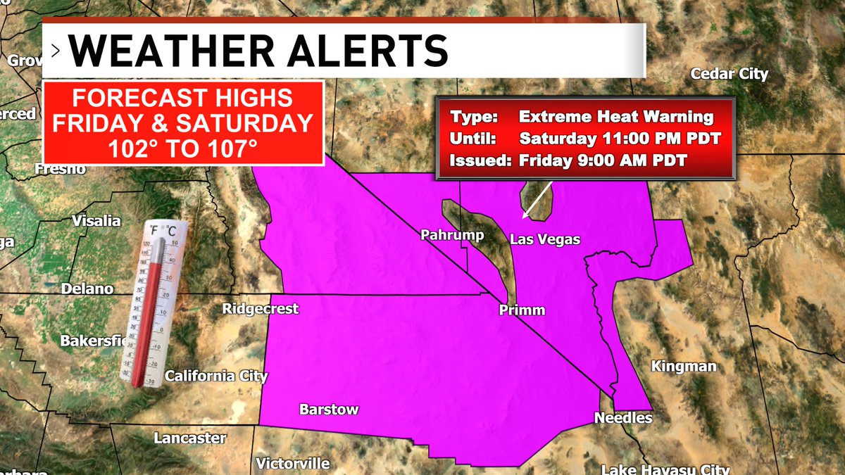 We're now over 100° for the first time this year with a few more hours to go. Looks UNLIKELY that we'll get close to the record high for today. <a href="/News3LV/">KSNV News 3 Las Vegas</a> <a href="/NWSVegas/">NWS Las Vegas</a> #WeatherAuthority #Vegas #Vegasweather #nvwx