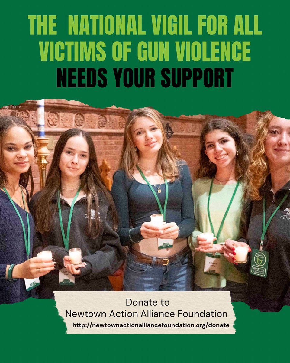 This December, we will gather for the National Vigil for All Victims of Gun Violence.

Your donation supports the vigil and the fight for a safer future.

👉 newtownactionalliancefoundation.org/donate 

#EndGunViolence #HonorWithAction