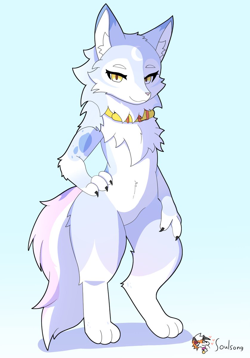 An attempt at making my wolf semi-anthro