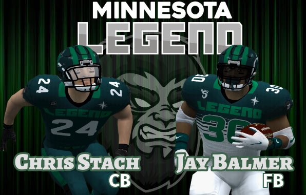 Minnesota Legend - Official SFL Team (@mn_legend_sfl) on Twitter photo We welcome free agents Chris Stach and Jay Balmer to Minnesota! These two filled huge gaps as we prepare for a run at the title. <a href="/simulationfl/">Simulation Football League</a> #Believe #GetStomped #SFL #Minnesota #S25 #Meowlers #LFG We welcome free agents Chris Stach and Jay Balmer to Minnesota! These two filled huge gaps as we prepare for a run at the title. <a href="/simulationfl/">Simulation Football League</a> #Believe #GetStomped #SFL #Minnesota #S25 #Meowlers #LFG