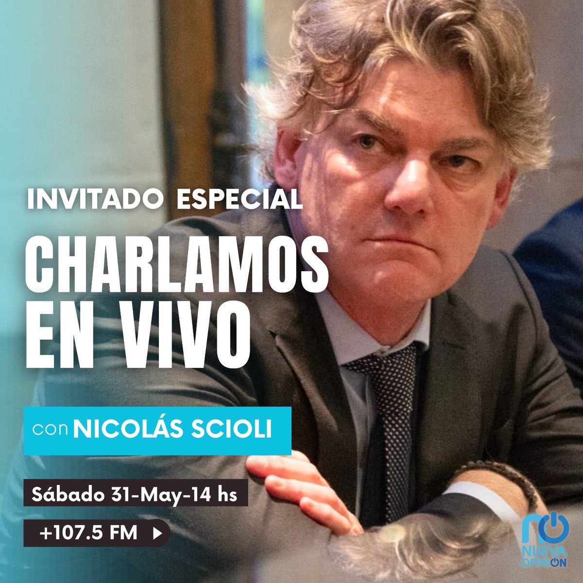 ▶️ Este sábado en vivo nos visita <a href="/nicoscioli/">Nicolas Scioli</a> director del <a href="/bice_arg/">BICE</a> 

🔜 Súmate a toda la información de #NuevaOpinion en vivo por <a href="/1075masradio/">FM 107.5 +Radio🎙</a> 🔵

✍🏻 Cada sábado en vivo desde las 14 hs