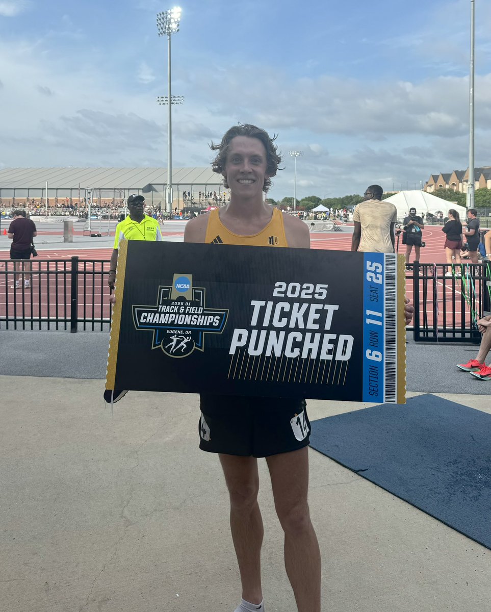 Ryker’s time of 8:34.95 broke his previous school record in the steeplechase and was ahead of the facility record set in 2021 🤠