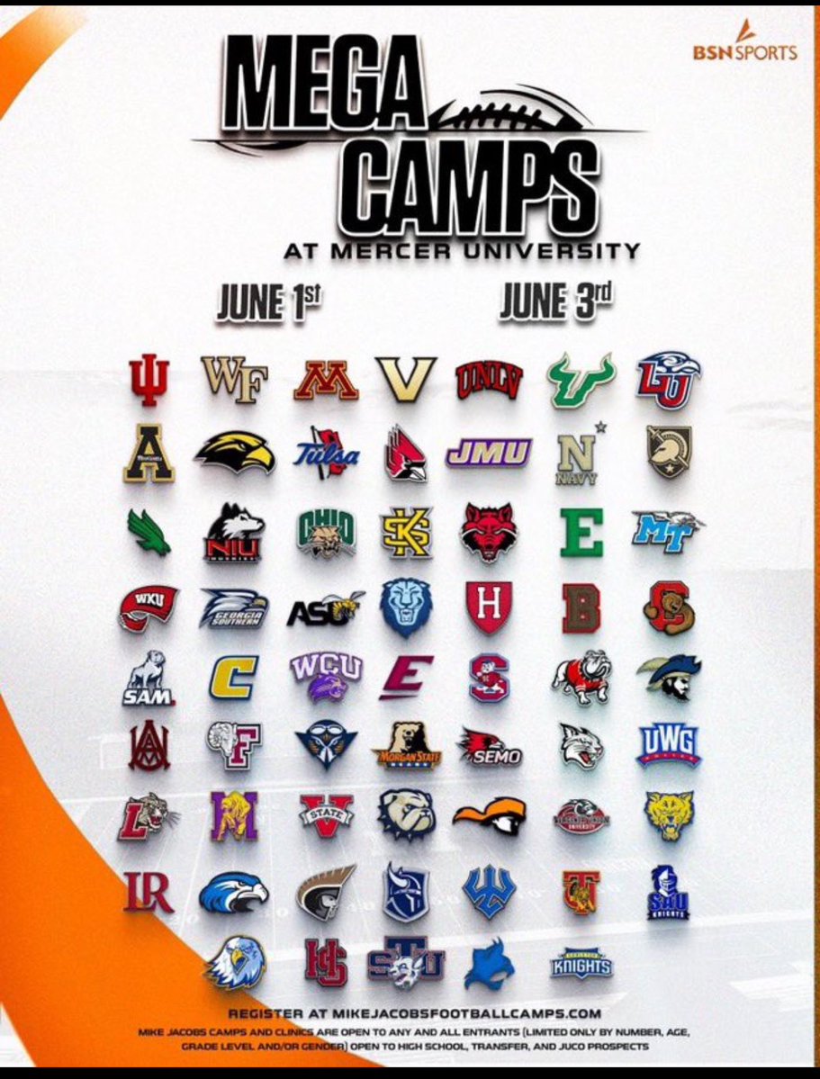 Enrique Ordoñez (@enrique0rdonez) on Twitter photo Attending the Mercer Mega Camp June 1st! 2027 RB – Nease High School
Looking forward to competing and connecting with coaches!
<a href="/MercerFootball/">Mercer Football</a> @CoachMikeJacobs <a href="/CoachJones_25/">Fred Jones</a> <a href="/ELevy_USF/">Ephi Levy</a> <a href="/CoachALarkins/">Aashon Larkins</a> <a href="/Coach_MJBunch/">Madison Bunch</a> <a href="/Coach_Burks/">Chandler Burks</a> <a href="/GWUCoachPinnix/">Darius Pinnix Jr</a> <a href="/raydevezin/">Coach Tyray Devezin</a> <a href="/_CoachTBell/">Tyler Bell</a> Attending the Mercer Mega Camp June 1st! 2027 RB – Nease High School
Looking forward to competing and connecting with coaches!
<a href="/MercerFootball/">Mercer Football</a> @CoachMikeJacobs <a href="/CoachJones_25/">Fred Jones</a> <a href="/ELevy_USF/">Ephi Levy</a> <a href="/CoachALarkins/">Aashon Larkins</a> <a href="/Coach_MJBunch/">Madison Bunch</a> <a href="/Coach_Burks/">Chandler Burks</a> <a href="/GWUCoachPinnix/">Darius Pinnix Jr</a> <a href="/raydevezin/">Coach Tyray Devezin</a> <a href="/_CoachTBell/">Tyler Bell</a>