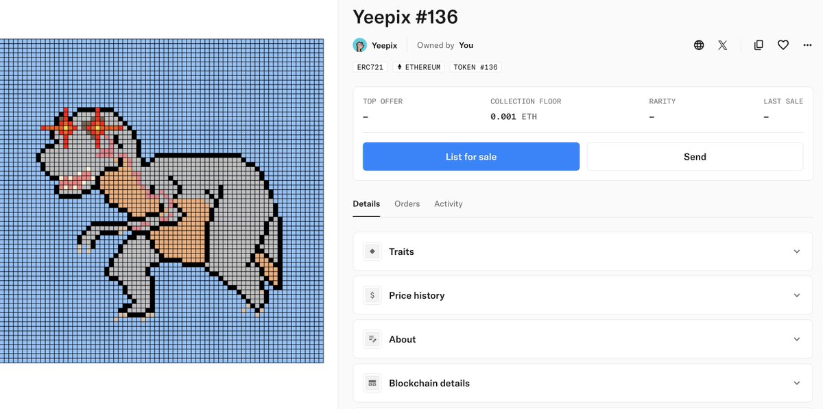 Yeepix NFTs tweet media