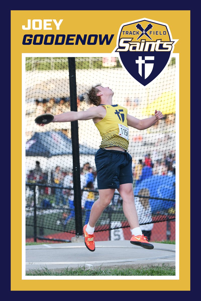 ⭐️STATE CHAMPION⭐️
🥇Joey Goodenow 
🛸Discus
📏190-1

New PR and school record for back to back State Champ! Congrats Joey!