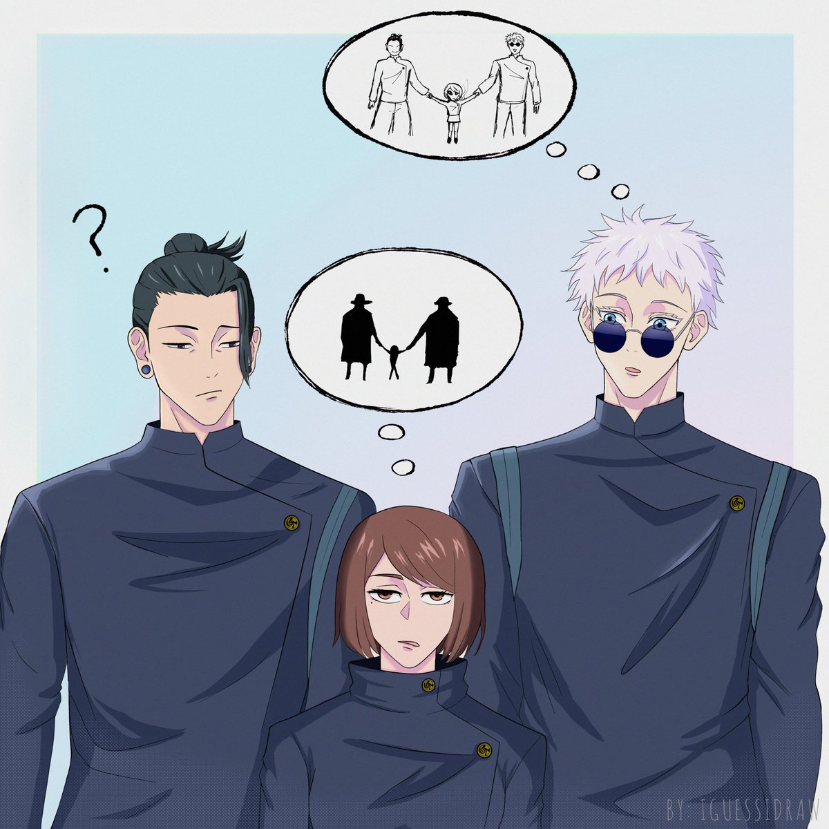 iguess_idraw's tweet image. the first years with their 👽