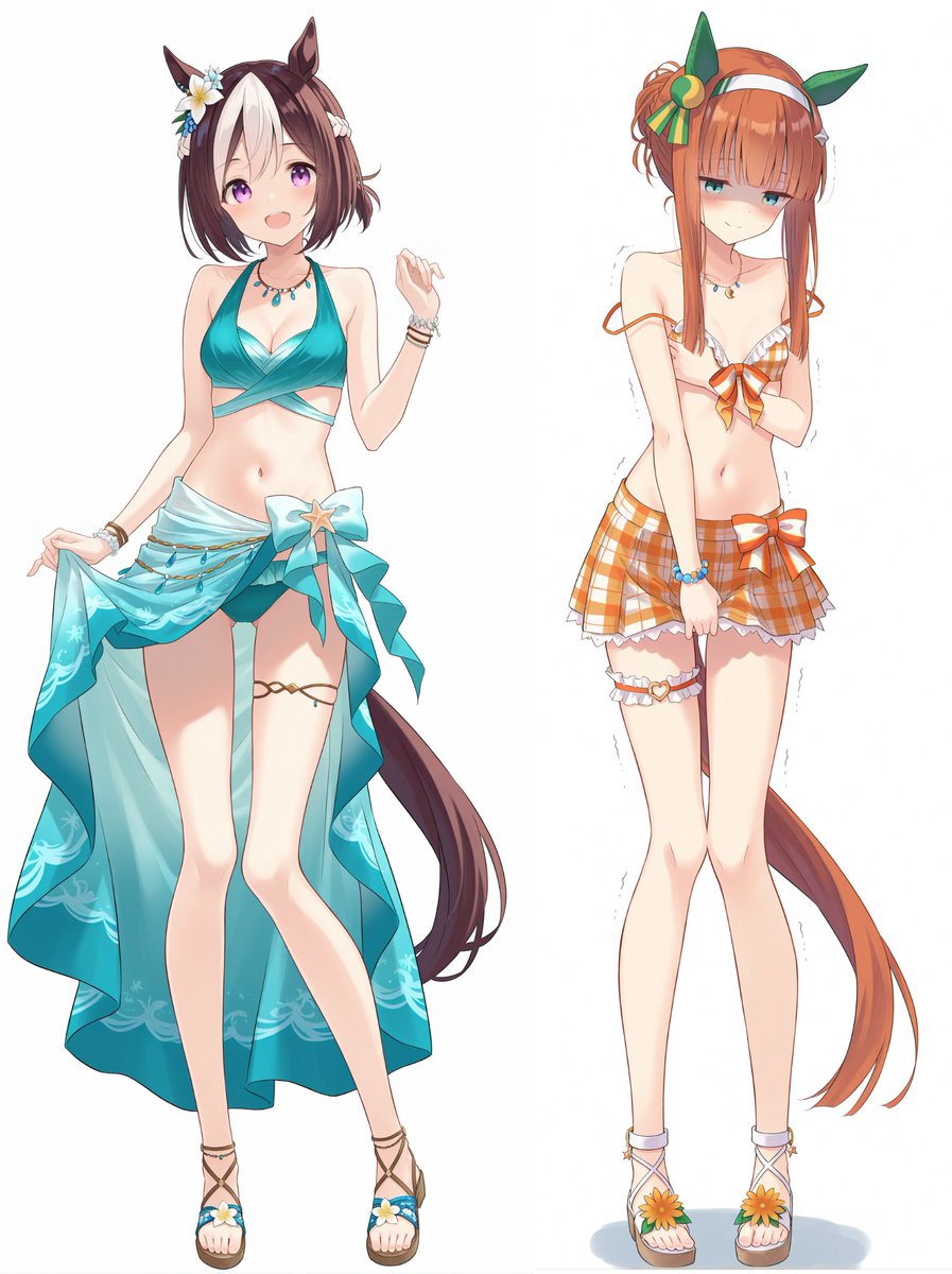 スペちゃん&amp;スズカ
水着交換