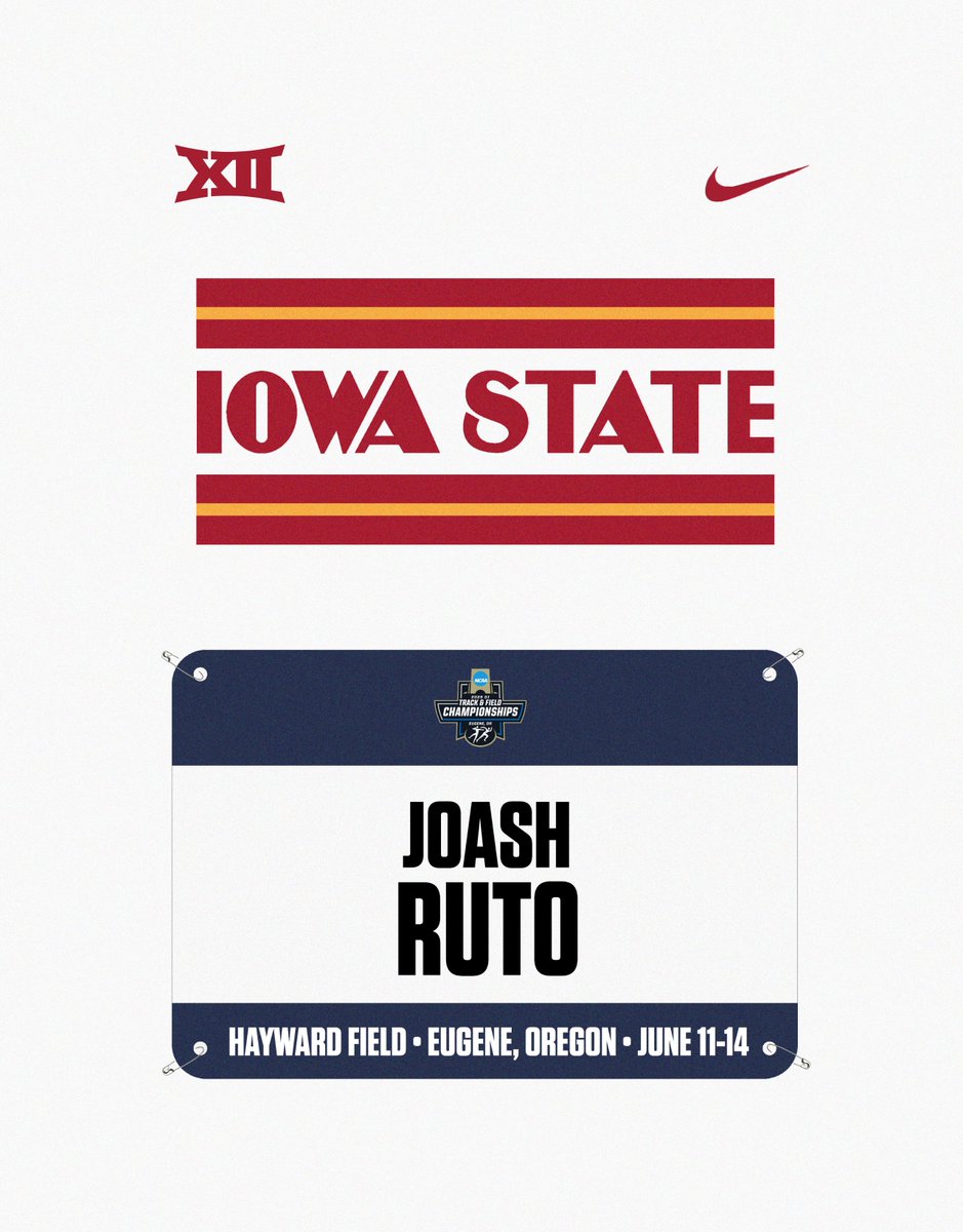 Joash, you're going to nationals.

Joash Ruto is Eugene bound in the 3,000m steeple winning his heat with 8:28.86, the second-fastest time in the West region.

#CycloneSZN