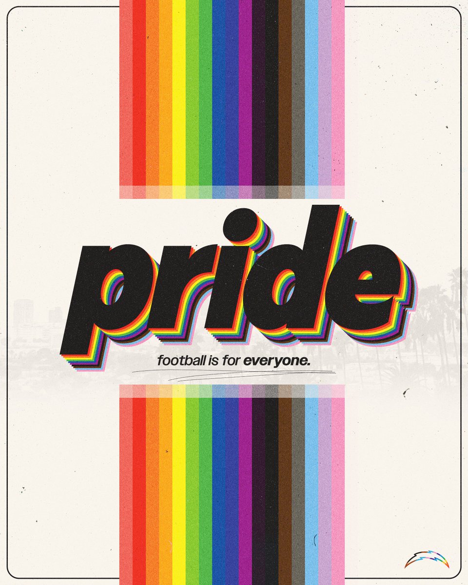 celebrate love. celebrate pride.

→ chargers.com/pride