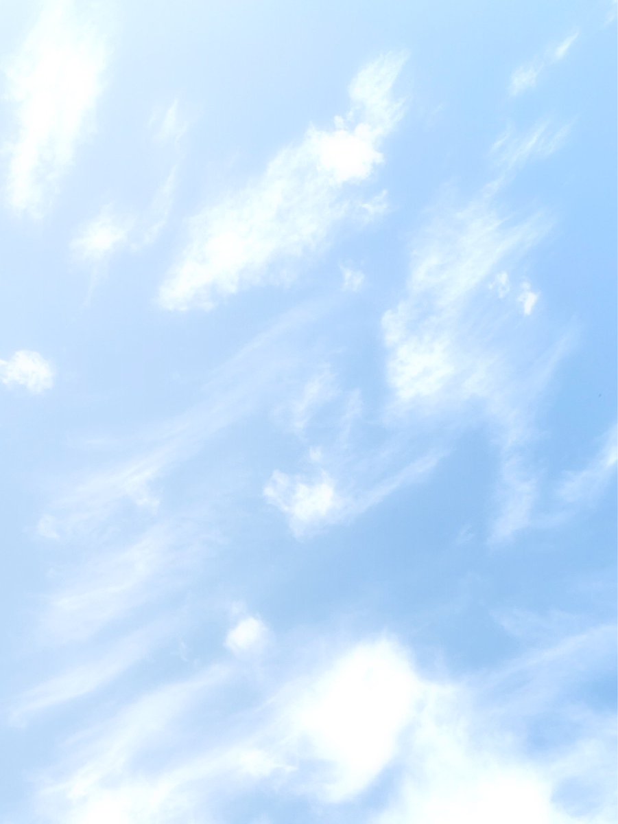 空が優しくみえるのは
心が優しくなれたから