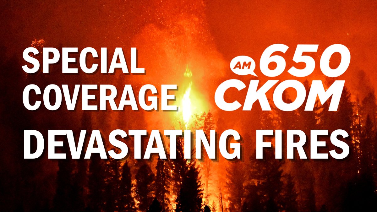 CKOMNews's tweet photo. Wildfires are threatening homes, campgrounds and entire communities across Saskatchewan's north. Some fires are already 4x the size of major cities and conditions are changing fast.
Stay with 650 CKOM for real-time updates: https://t.co/8RxozCDs0S
#SKfires #Wildfires https://t.co/y5mkCBszN7