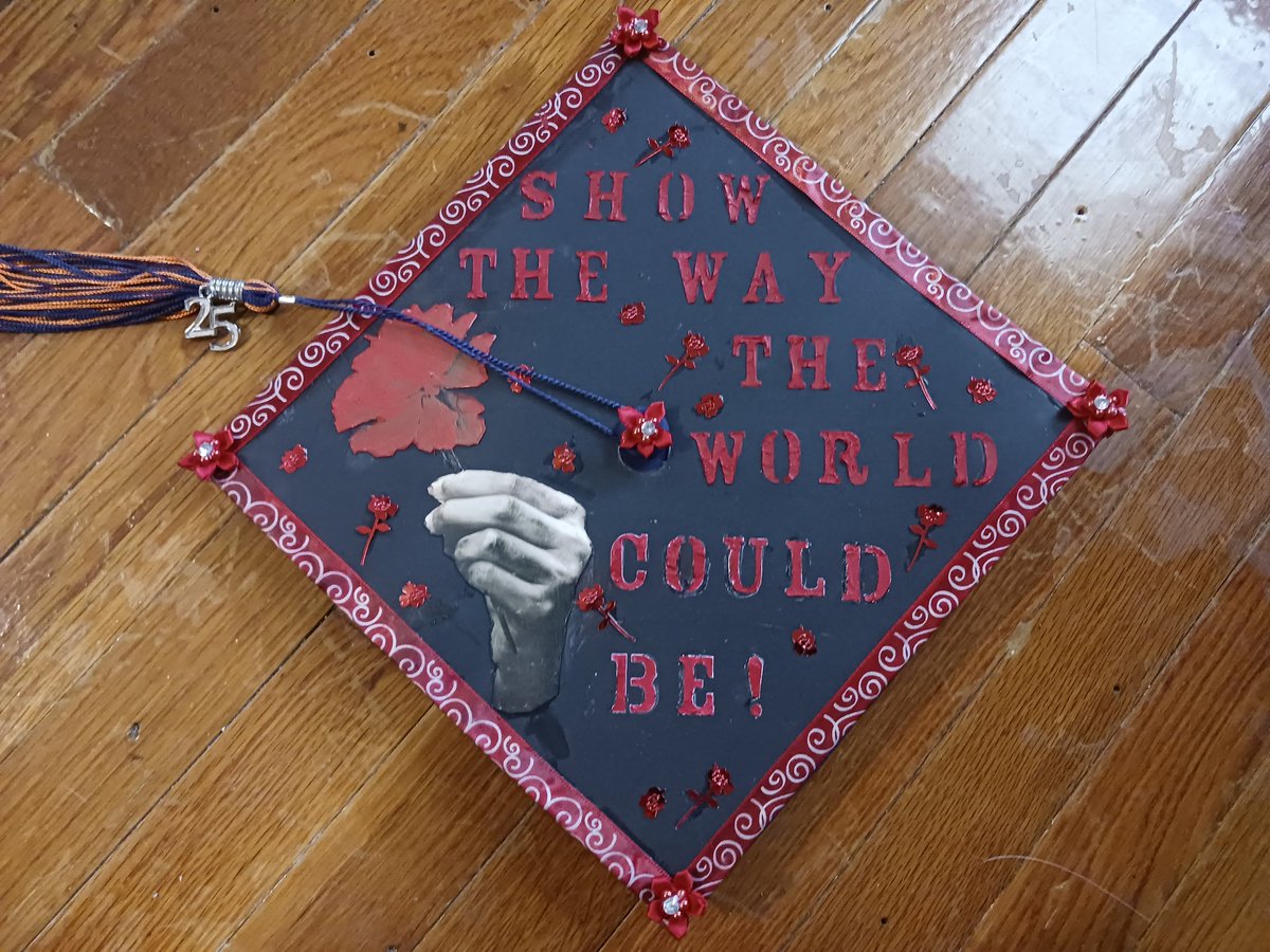 My HadestownWait For Me (Reprise) themed grad cap! (<a href="/hadestown/">Hadestown</a>)
