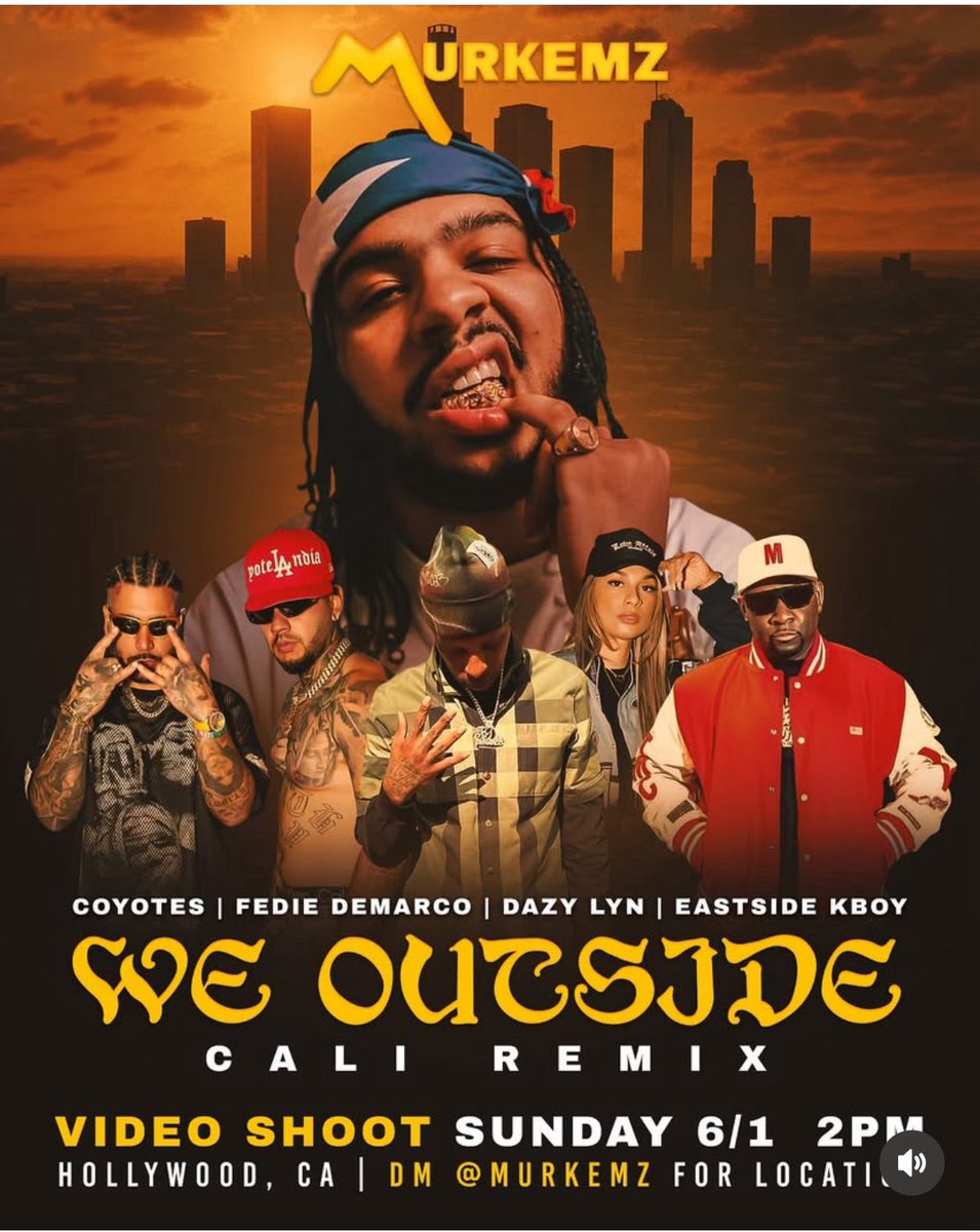 🎥 🎞️ with my bruddah <a href="/Murkemz/">MURKEMZ</a> and some more 🥵 Cali 🌴 🌊 spitters ..  #WEOUTSIDE