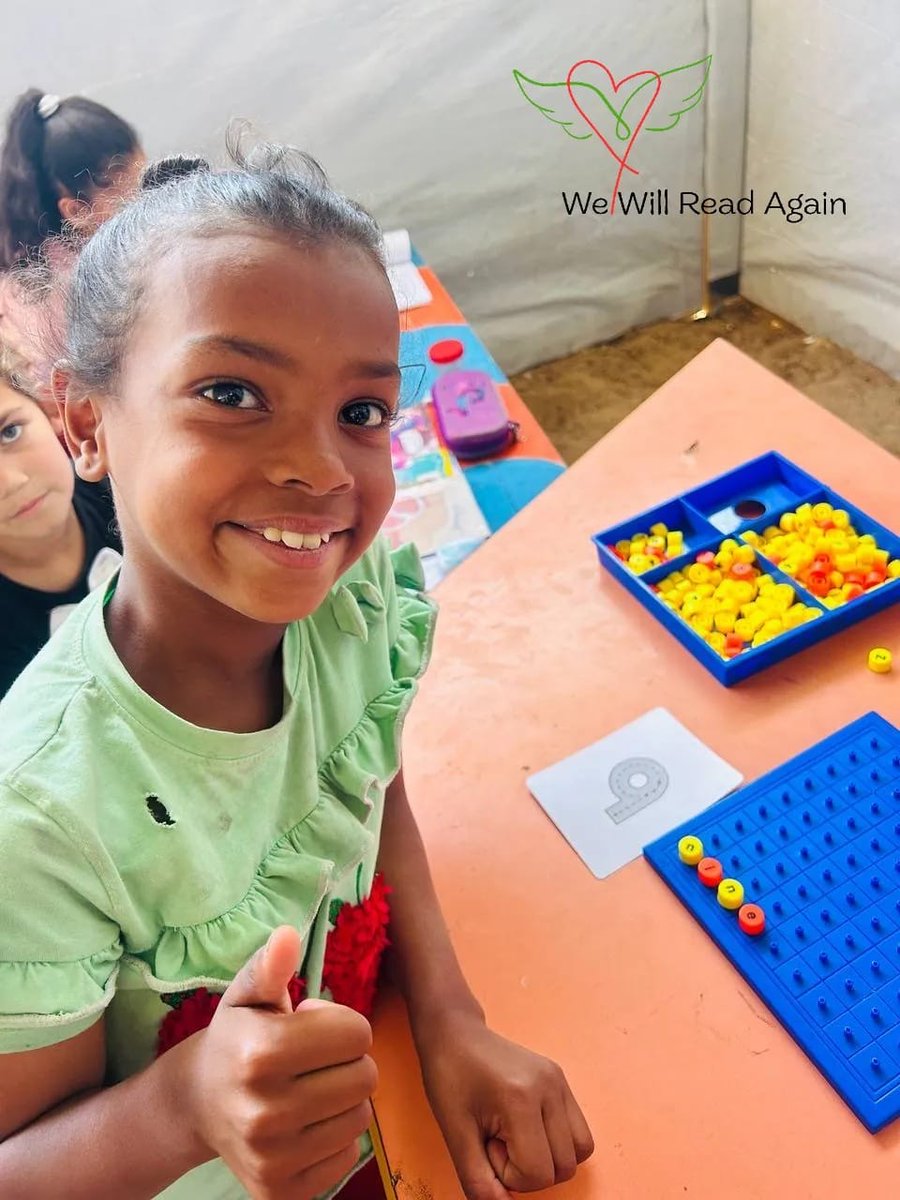Her thumbs-up is our victory. 👍💛
This smile? It’s why we fight.
In a world trying to break Gaza’s children, every grin is resistance. Every laugh outlasts the bombs.
GGM exists so the world remembers:  
Their joy cannot be erased.
#WeWillReadAgain