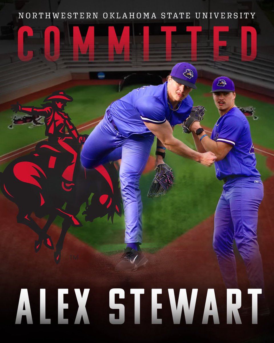 Alex Stewart (@alexstewart2023) on Twitter photo I am beyond excited and thankful to announce my commitment to Northwestern Oklahoma State University! I thank all of my coaches, teammates, and family for supporting me along the way!
<a href="/CoachKirkClark/">Kirk Clark</a> <a href="/ECCPanthersBB/">ECC BASEBALL</a> <a href="/NWOSUBaseball/">Ranger Baseball</a> I am beyond excited and thankful to announce my commitment to Northwestern Oklahoma State University! I thank all of my coaches, teammates, and family for supporting me along the way!
<a href="/CoachKirkClark/">Kirk Clark</a> <a href="/ECCPanthersBB/">ECC BASEBALL</a> <a href="/NWOSUBaseball/">Ranger Baseball</a>