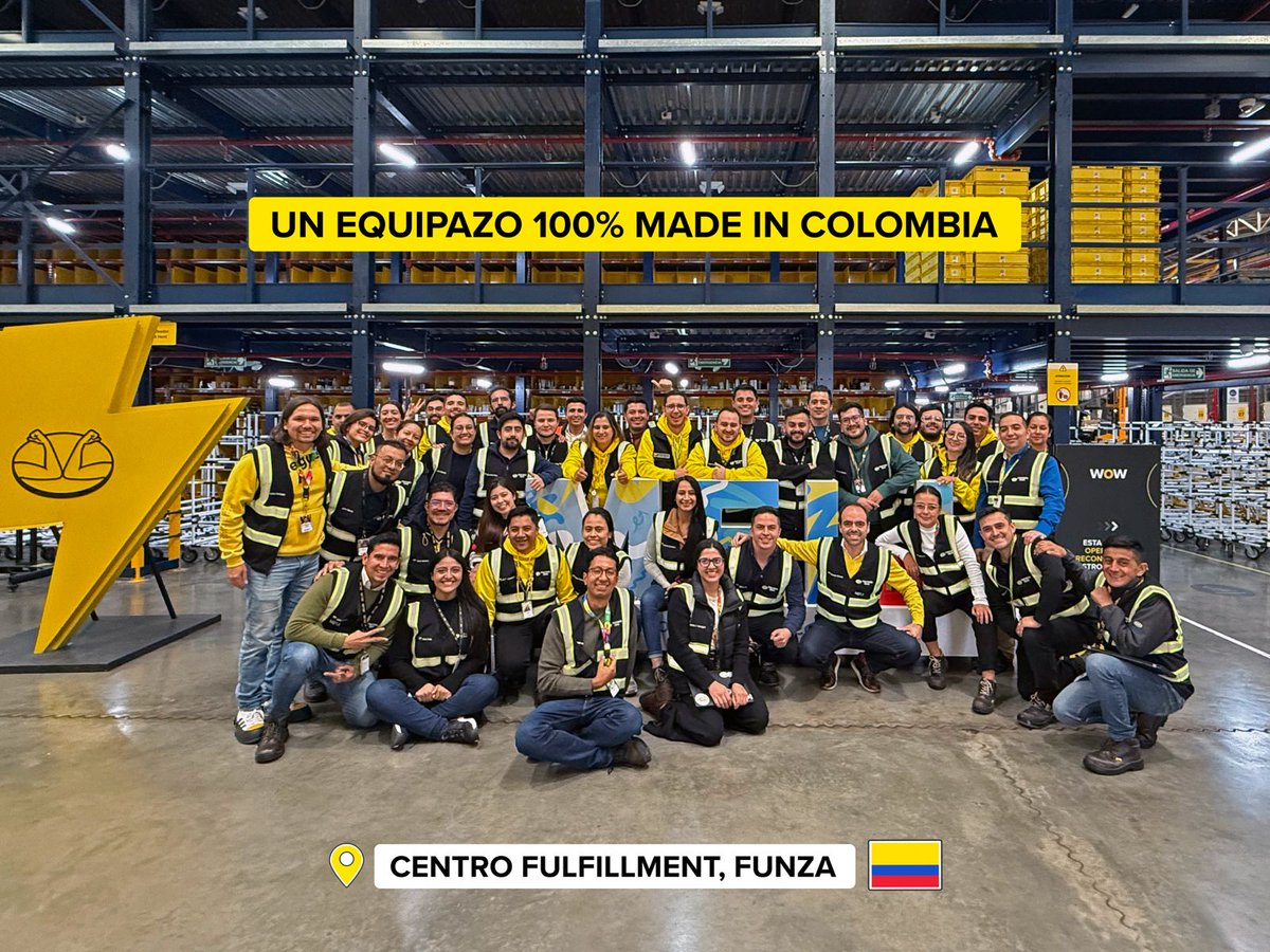 ML_Colombia's tweet image. 📍Aquí está el centro de Fulfillment más grande de Colombia.
Este es el corazón de nuestra operación logística y una parte de un gran equipo… El que hace que todo funcione 💛