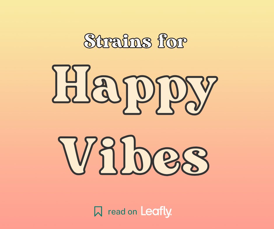 Leafly's tweet image. Activate your bliss this weekend by hitting the link for a round up of strains that evoke joy and happiness according to Leafly reviewers ✨ bit.ly/3ZbkHxn