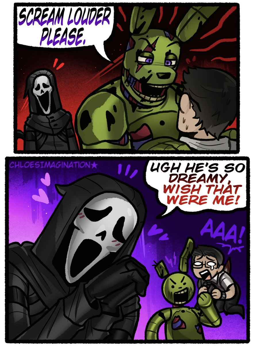 ChloeImagine's tweet photo. Ghostface is a big fan of the new DBD killer,, https://t.co/Qb2v6HptKS