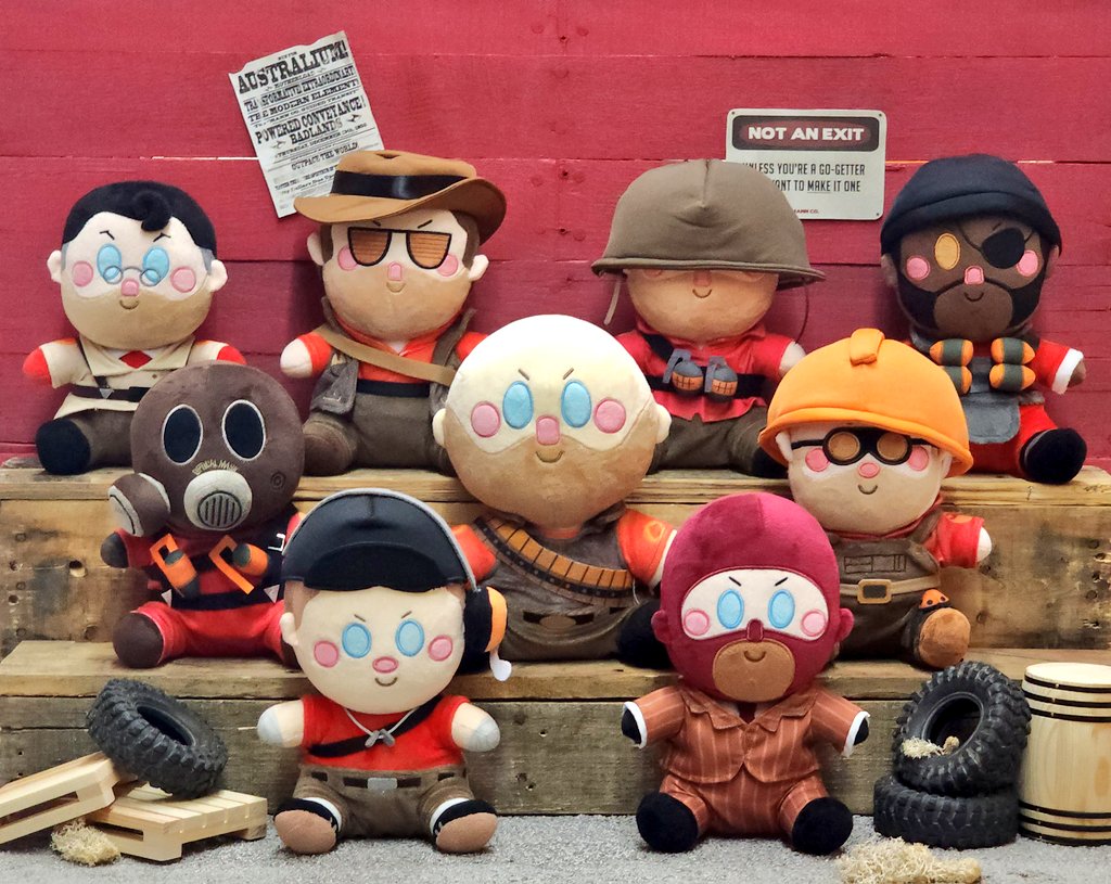 ✨️The gang's all here!✨️ #TeamFortress2 #TF2 #plushies