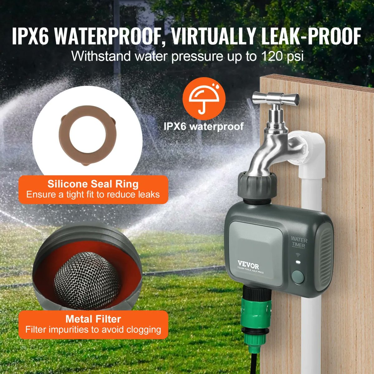 nahidofficial58's tweet photo. Quick and Informative
💧Automate your garden!
The VEVOR WiFi Sprinkler Timer works with Alexa/Google, has Bluetooth + App control, and is IPX6 waterproof.
Save water, save time, and get full control wherever you are.
🛒 Shop now → https://t.co/NYkpkztGmM
#tradyshop #usamarket https://t.co/omOCN8aRR8