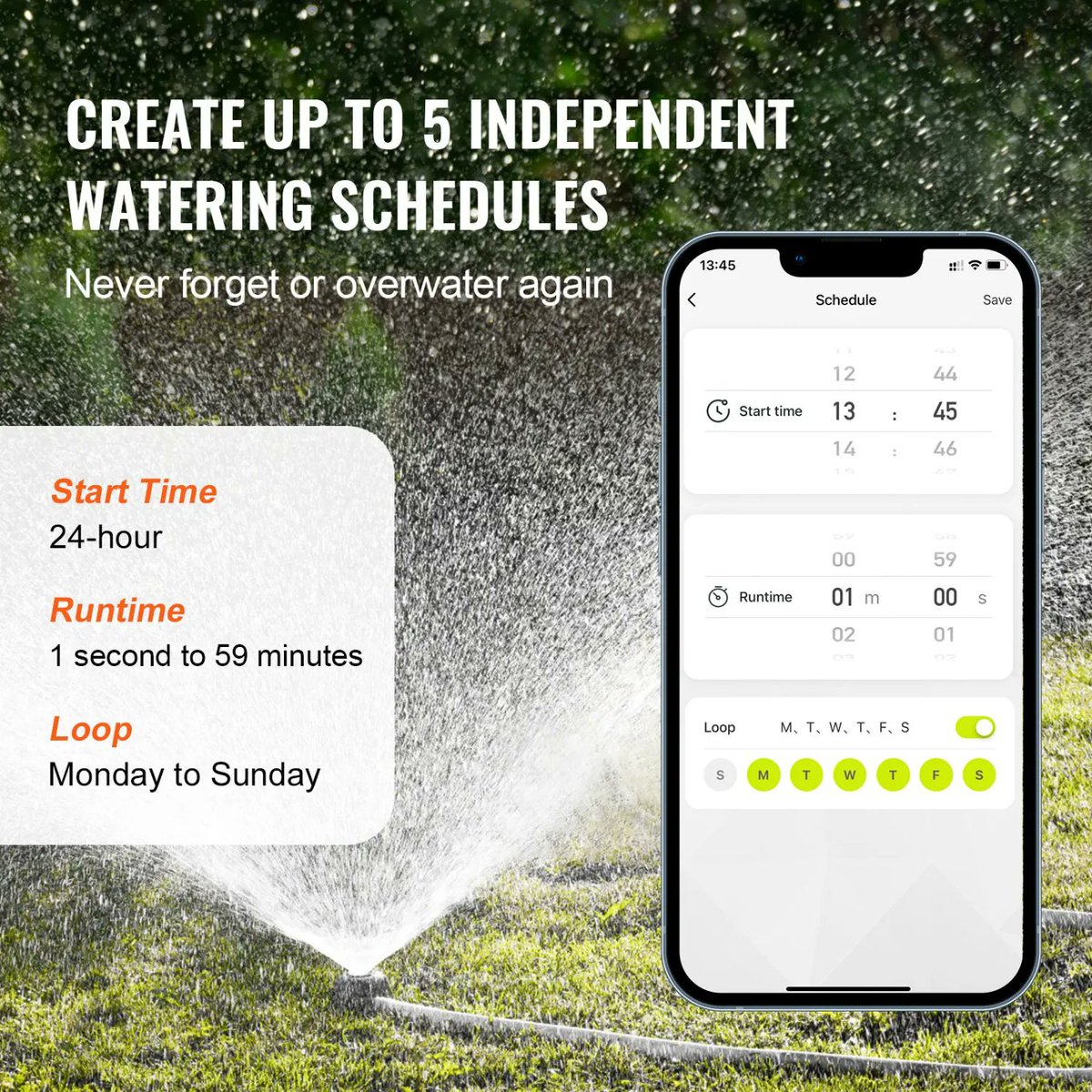 nahidofficial58's tweet photo. Quick and Informative
💧Automate your garden!
The VEVOR WiFi Sprinkler Timer works with Alexa/Google, has Bluetooth + App control, and is IPX6 waterproof.
Save water, save time, and get full control wherever you are.
🛒 Shop now → https://t.co/NYkpkztGmM
#tradyshop #usamarket https://t.co/omOCN8aRR8