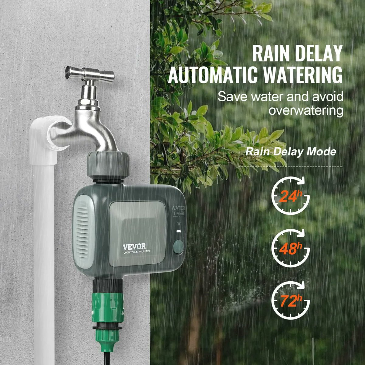 nahidofficial58's tweet photo. Quick and Informative
💧Automate your garden!
The VEVOR WiFi Sprinkler Timer works with Alexa/Google, has Bluetooth + App control, and is IPX6 waterproof.
Save water, save time, and get full control wherever you are.
🛒 Shop now → https://t.co/NYkpkztGmM
#tradyshop #usamarket https://t.co/omOCN8aRR8