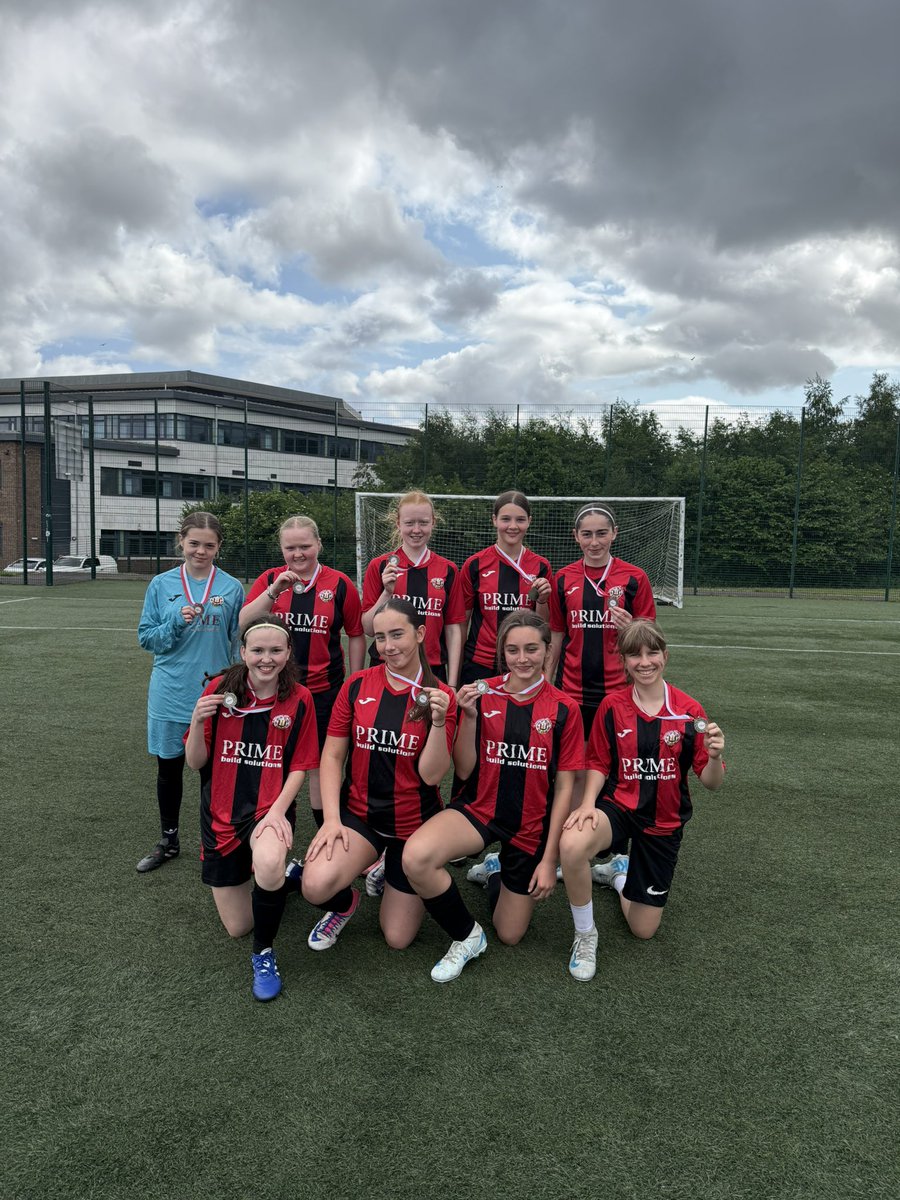Well done to our S1-S3 girls football team for coming 2nd in the NL leauge ! Very proud of you all 💛❤️