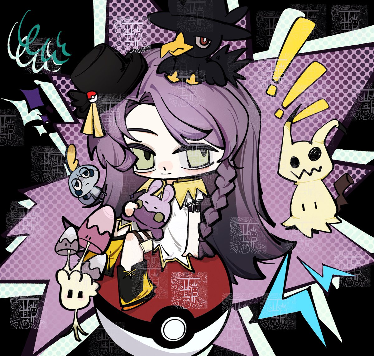 Adams666888's tweet photo. 终于画完咯！#Commission #Pokemon https://t.co/0QAOi4ceBh