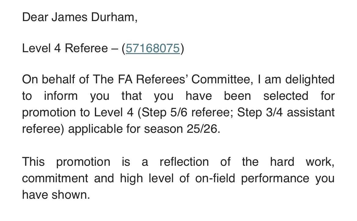 Fakenham Referees Association tweet media