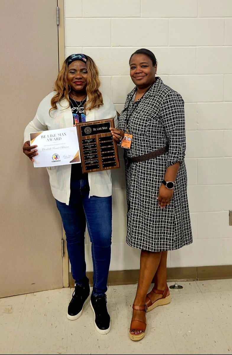 Cambridge School (@humbleisd_cam) on Twitter photo Congratulations to Elizabeth Sanni-Adesina, this year's Be Like Max award winner. She is so positive and goes out of her way to help ALL around her. She truly embodies the spirit of Max Smetherman. <a href="/HumbleISD_ESS/">Humble ISD Educational Support Services</a> Congratulations to Elizabeth Sanni-Adesina, this year's Be Like Max award winner. She is so positive and goes out of her way to help ALL around her. She truly embodies the spirit of Max Smetherman. <a href="/HumbleISD_ESS/">Humble ISD Educational Support Services</a>