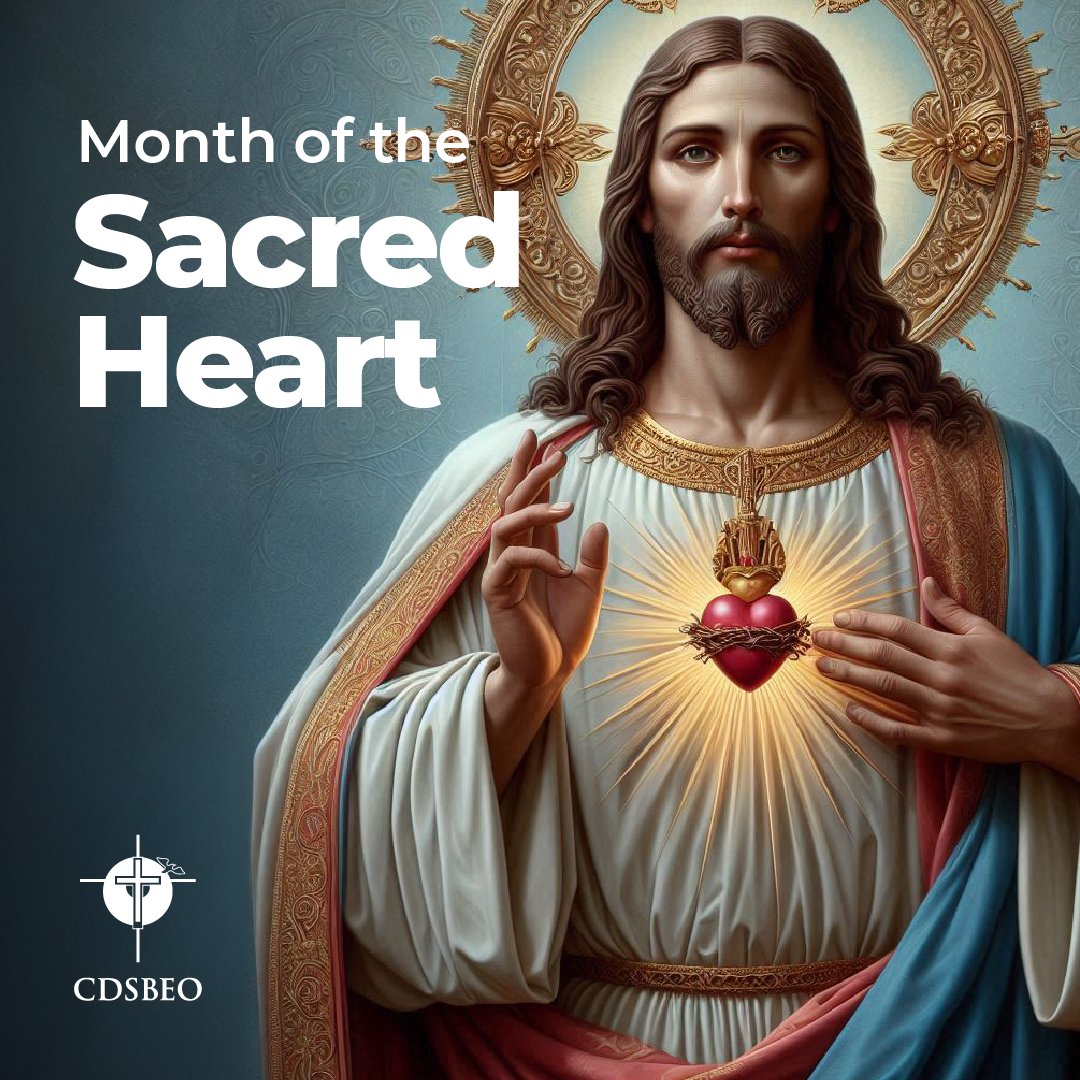 June is the Month of the Sacred Heart. This month, we remember Jesus' great love for all. The Sacred Heart reminds us of His kindness and care, teaching us to love others as He loves us. Let's show compassion and understanding in our daily lives.
#CDSBEOToBelieve