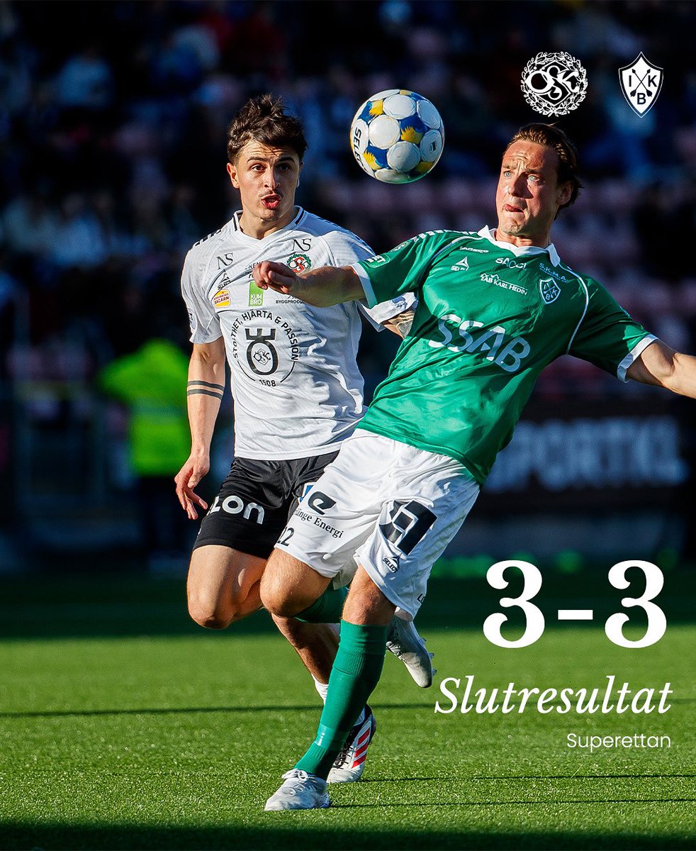 Det slutar oavgjort på Behrn Arena och en poäng till vardera lag. 

👏 Tack för det stora stödet på läktaren!

#framåtörebro