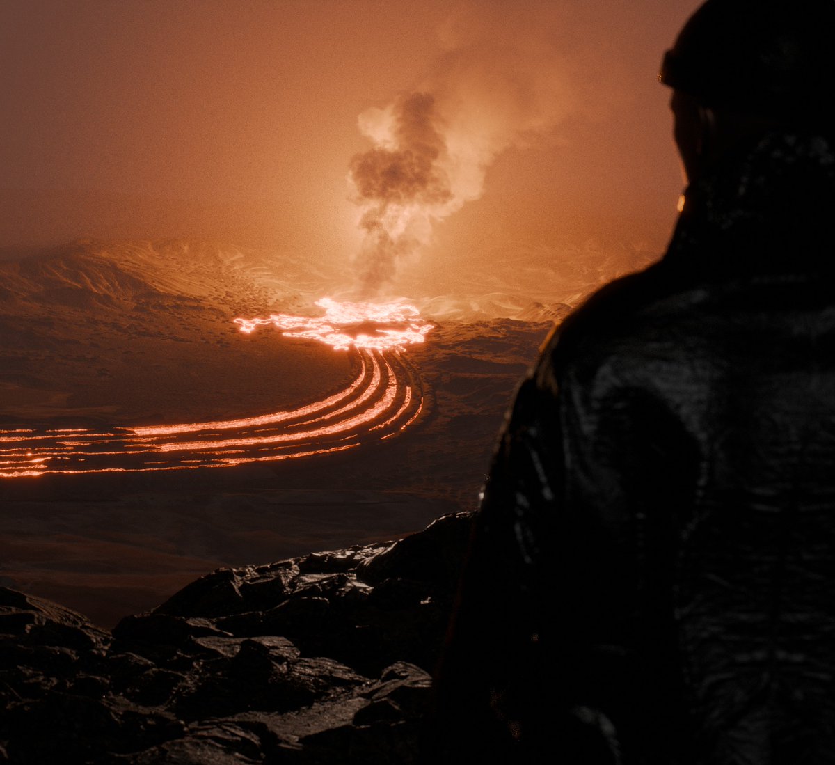 Lavaforming, conceived by s.ap architects in collaboration with the <a href="/LamontEarth/">LDEO</a> Volcanology Group led by Einat Lev, imagines a future in which lava flows can be harnessed and shaped into sustainable building materials for entire cities. 🌋 Learn more:  lamont.columbia.edu/news/playing-f…