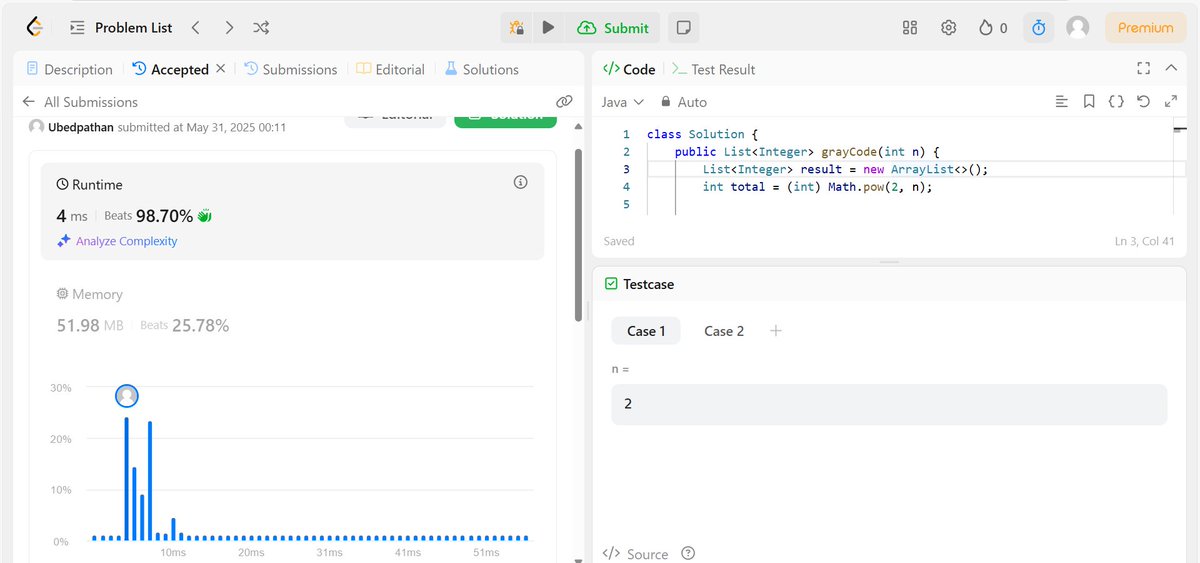 mr_ubed08's tweet image. Day 90 😇
✅ Solved 3 DSA problems:
• Repeated DNA Sequences
• Gray Code
• Divide Two Integers
⚙️ CraftlyAI:
• Designed 4 industry insight cards
• Hooked backend with AI for insights
🎯 Gave Code-Decode test in college — let’s see how it goes! 🤞
#Day90 #CodeDecode