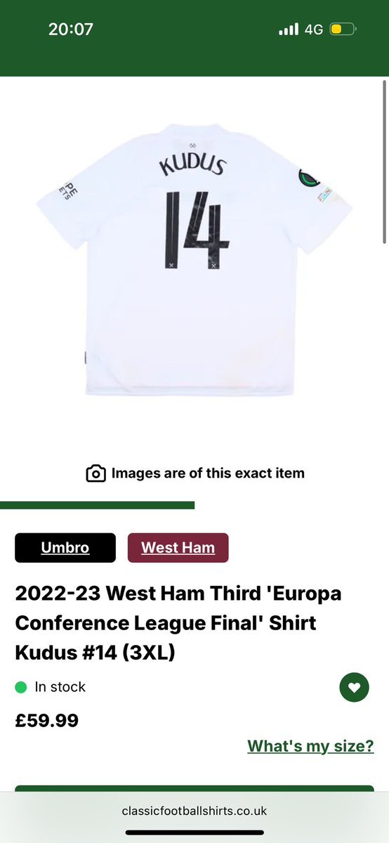 West Ham Shirts (@whusigned) on Twitter photo What in the name of ruined shirts is this monstrosity???
Come on <a href="/classicshirts/">Classic Football Shirts</a> - surely no one is paying £60 for that!
What was it, a misprint? Did the intern forget that Kudus didn’t okay for us when we won the conference league? What in the name of ruined shirts is this monstrosity???
Come on <a href="/classicshirts/">Classic Football Shirts</a> - surely no one is paying £60 for that!
What was it, a misprint? Did the intern forget that Kudus didn’t okay for us when we won the conference league?