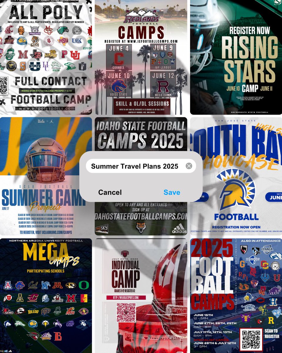Ty Thomas (@tyronthomasjr9) on Twitter photo Excited to be an attendance for these upcoming camps this summer I’m hungry all summer and fall‼️‼️
- ALL POLY Camp
- UCLA prospects camp
- NAU Mega camp
- Idaho State camp
<a href="/MHS_CoachTui/">Tyler Tuiasosopo</a> <a href="/MikeWatersP1/">Mike Waters</a> <a href="/PrepRedzoneNV/">Prep Redzone Nevada</a> <a href="/BrandonHuffman/">Brandon Huffman</a> <a href="/BlairAngulo/">Blair Angulo</a> Excited to be an attendance for these upcoming camps this summer I’m hungry all summer and fall‼️‼️
- ALL POLY Camp
- UCLA prospects camp
- NAU Mega camp
- Idaho State camp
<a href="/MHS_CoachTui/">Tyler Tuiasosopo</a> <a href="/MikeWatersP1/">Mike Waters</a> <a href="/PrepRedzoneNV/">Prep Redzone Nevada</a> <a href="/BrandonHuffman/">Brandon Huffman</a> <a href="/BlairAngulo/">Blair Angulo</a>