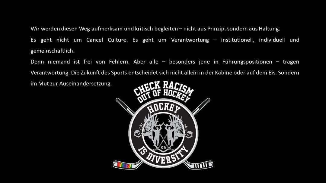 Zur Verpflichtung von Bill Peters durch die <a href="/DELoffiziell/">Deutsche Eishockey Liga</a> <a href="/aevpanther/">Augsburger Panther</a> haben wir Stellung bezogen.
Rassismus im Sport erfordert klare Haltung – keine einfachen Antworten! 

#hockeyisdiversity #checkracismoutofhockey