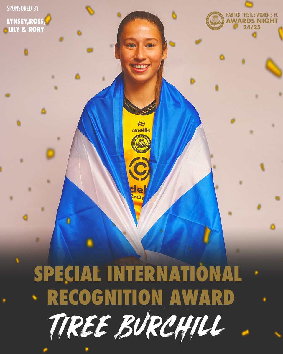 Our final special recognition award for international representation goes to Tiree Burchill🏴󠁧󠁢󠁳󠁣󠁴󠁿🏴󠁧󠁢󠁳󠁣󠁴󠁿

#AbsolutelyEverybody #PTWAwards
