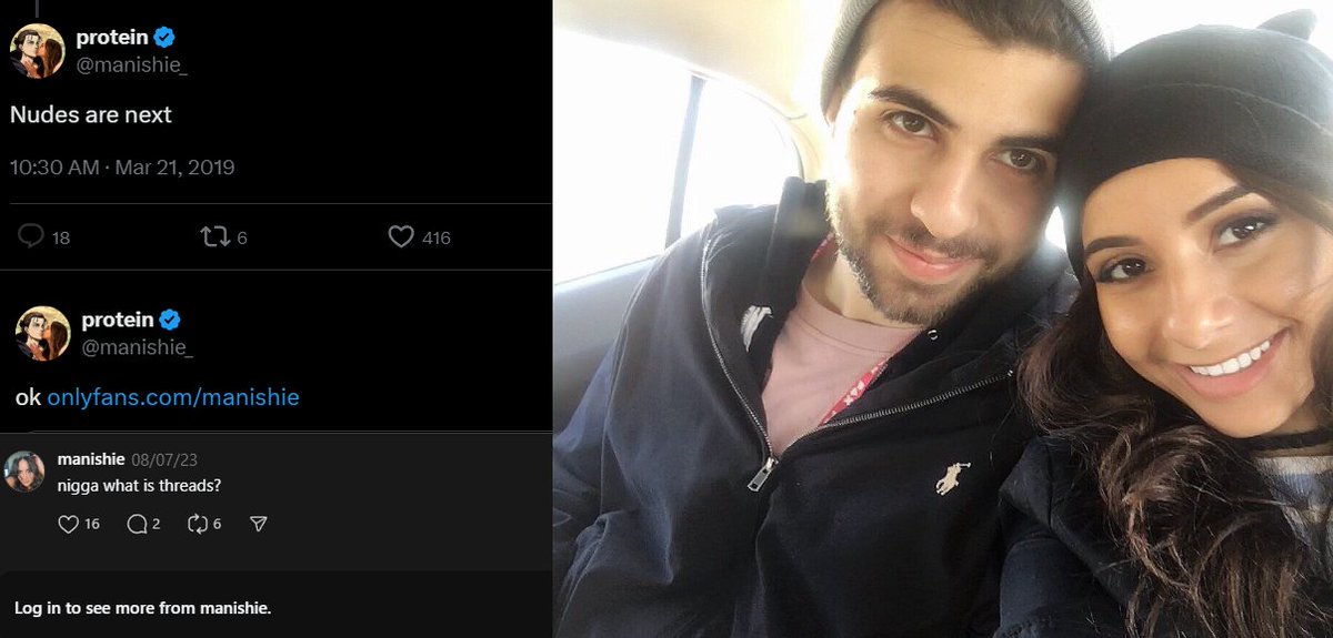 varunsnow's tweet photo. Wife of @SypherPK > @manishie_  is shamelessly promoting adult content, despite Sypher’s young audience. She’s also racist used the N-word and deleted posts. 

Ali Hassan (born in Pakistan) has been lying and living illegally in the USA!

@SypherPKHypeman https://t.co/qOWKJ8xJqR