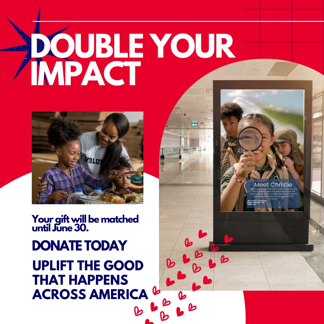 This fall we are launching a Community of Learning to help #schools and #communities showcase their inspiring #StoriesofService. Your #donation can make a real difference—especially now, when your support is doubled!

Learn more at nmcfs.org/doubleimpact