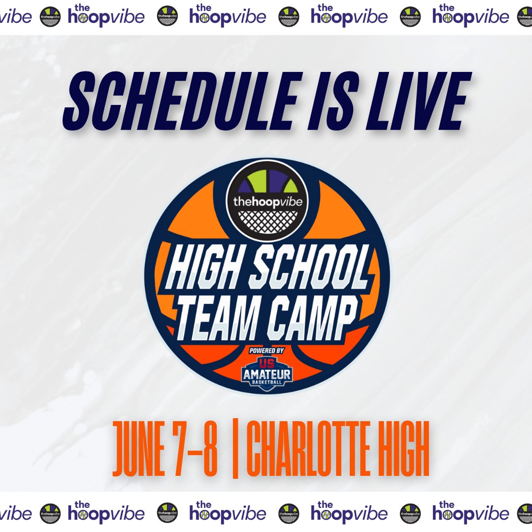 The Hoop Vibe Team Camp (Powered by US Amateur) takes place on June 7-8 at Charlotte High and Punta Gorda Middle.

The event is packed with talent for next weekend. Take a look at the live schedule below.

thehoopvibe.com/event/hoop-vib…