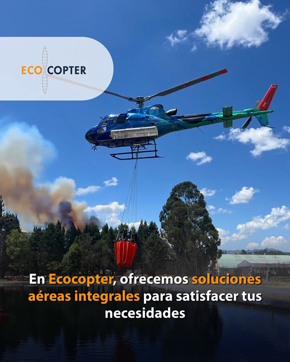 En Ecocopter, ofrecemos soluciones aéreas integrales para satisfacer tus necesidades. 

Nuestros helicópteros pueden realizar una amplia gama de tareas, desde transporte de pasajeros hasta combate de incendios. 

#Ecocopter #SolucionesAéreas #Helicópteros