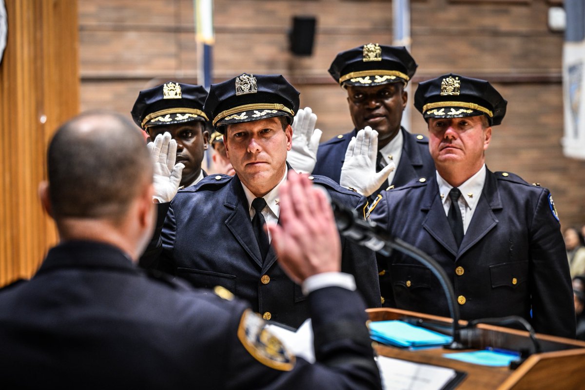 NYPDPC's tweet photo. Congratulations to everyone promoted today! A career in the NYPD is about service, leadership, courage, and compassion – qualities that today’s promotees have shown again and again. They have what it takes to be the best, and they will shape the future of our department. https://t.co/AmMvoq1saA