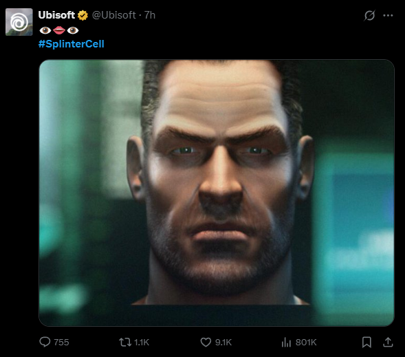 DigitaleAnime's tweet image. نشر حساب @Ubisoft هذه الصورة مع #SplinterCell 
هل سنرى عرض للعبة في حدث #SummerGameFest