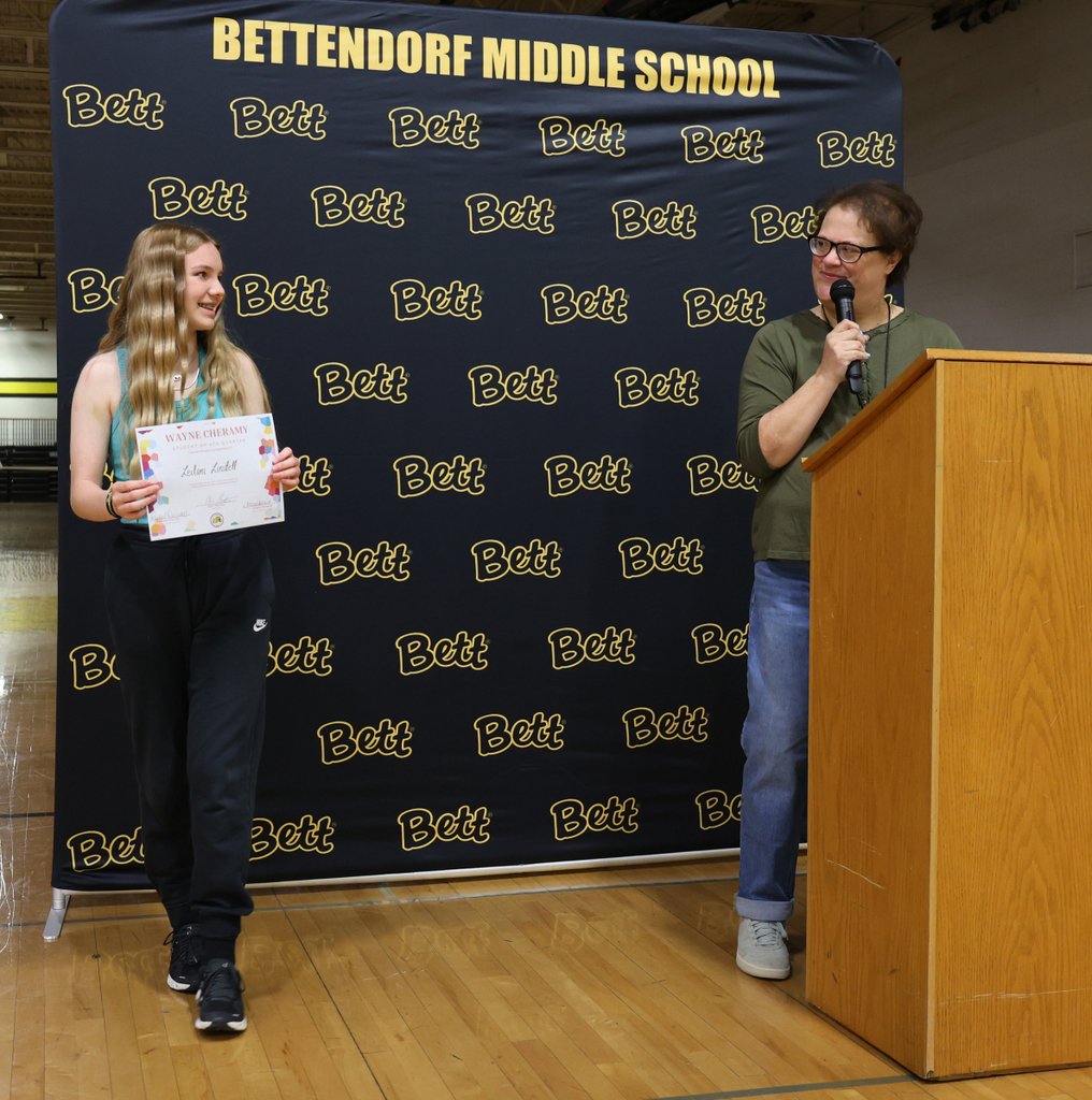 BettSchools's tweet image. 👏 Congratulations to our outstanding BMS students honored with the Wayne Cheramy Award today for exemplifying the values of Responsibility, Caring, Respect, and Community 💛.  bms.bettendorf.k12.ia.us/o/bms/article/…

#CheramyAward #BettPride #CharacterMatters