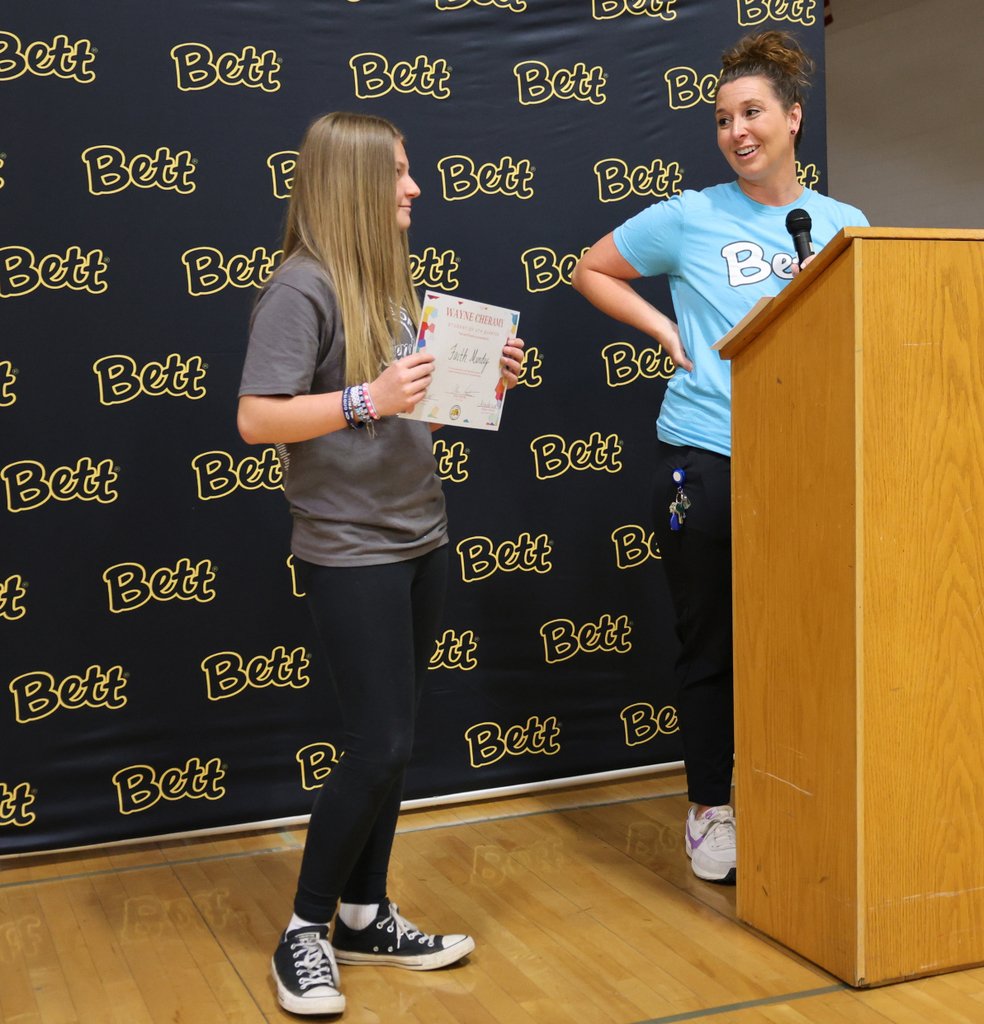 BettSchools's tweet image. 👏 Congratulations to our outstanding BMS students honored with the Wayne Cheramy Award today for exemplifying the values of Responsibility, Caring, Respect, and Community 💛.  bms.bettendorf.k12.ia.us/o/bms/article/…

#CheramyAward #BettPride #CharacterMatters